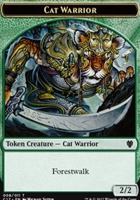 (image for) Cat Warrior (008) // Rat (003) Double-sided Token
